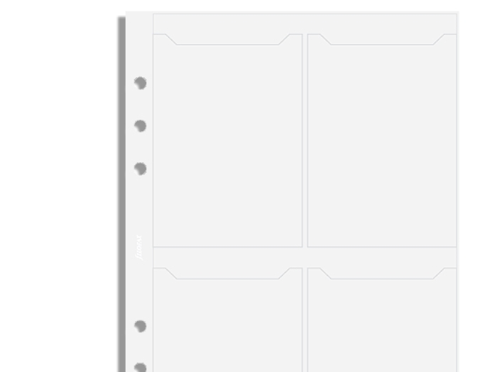 Filofax Business Card Holder, Transparent
