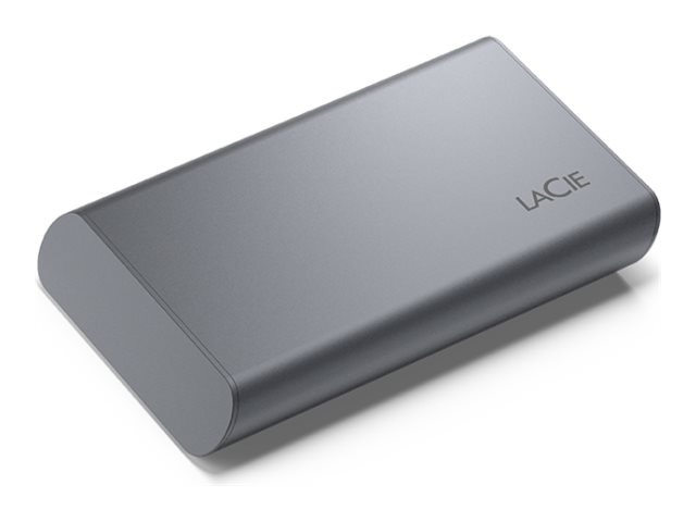 LaCie Mobile SSD Secure, 1 TB, USB Type-C, 3.2 Gen 2 (3.1 Gen 2), 1050 MB/s, Salasanasuojaus, Harmaa