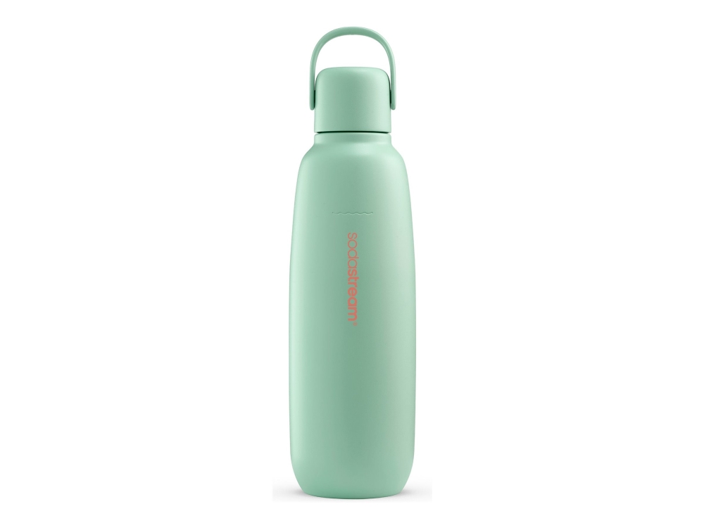 SodaStream Fizz & Go, Hiilihapotuspullo, Mintunvärinen, Ruostumaton teräs, 900 ml, 0,745 L, 0,9 L