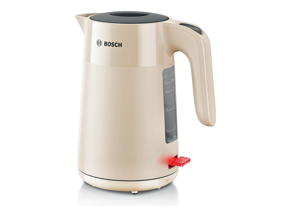 Bosch MyMoment TWK2M167 - Vattenkokare - 1.7 liter - 2.4 kW - gräddvit | Köksapparater - Juice, is och vatten - Vattenkokare | GameStuff