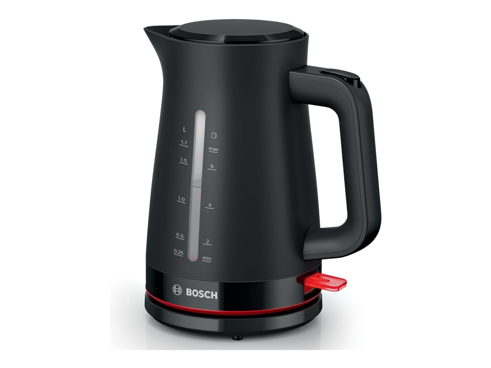 Bosch MyMoment TWK3M123 - Vattenkokare - 1.7 liter - 2.4 kW - svart | Köksapparater - Juice, is och vatten - Vattenkokare | GameStuff