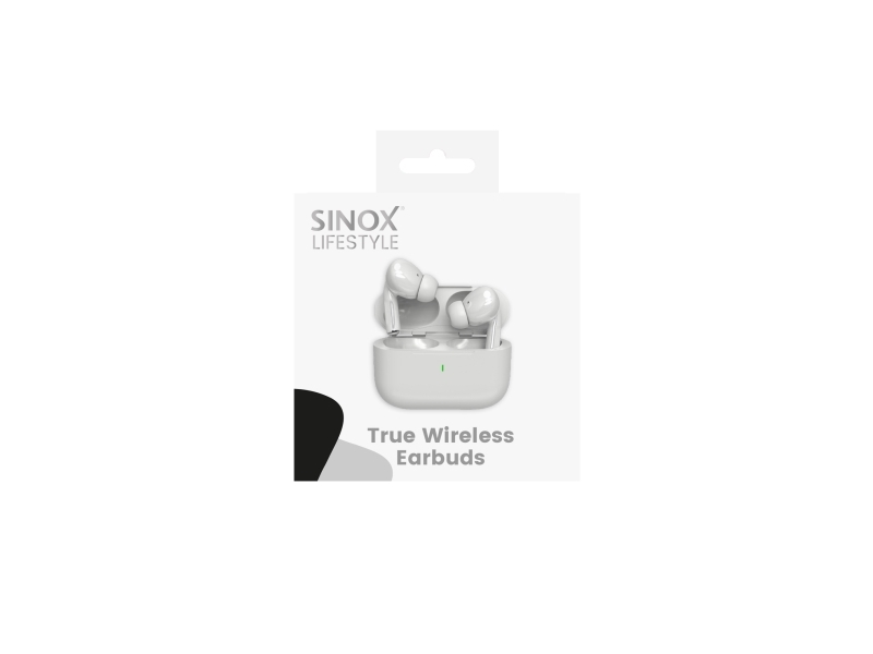 Sinox Lifestyle True Wireless Stereo headset. Hvid