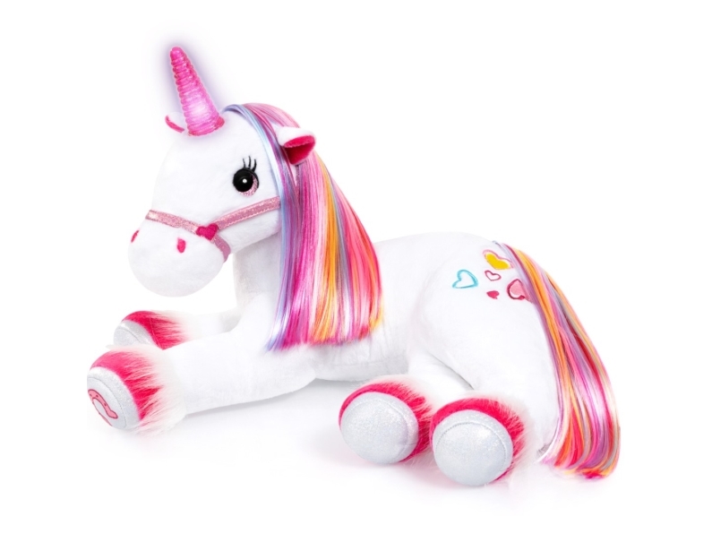 Magisk Unicorn / Enhjørning Bamse med lyd og lys