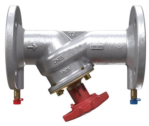 Strengregulventil staf m/flange 65mm