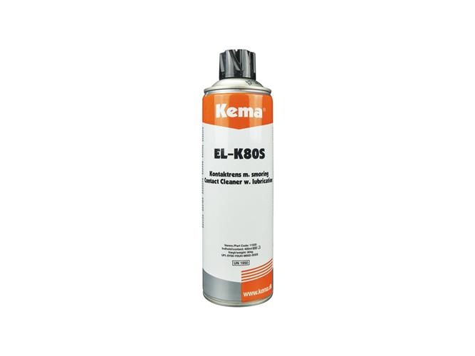 KEMA Kontaktrens EL-K80S 400ml spray til el og elektronisk komponenter renser effektivt, med smørring
