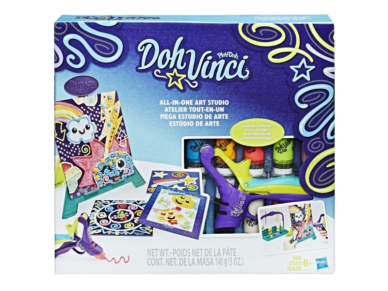 Hasbro Dohvinci All-In-One Art Studio, Dekorerende Gele, Flerfarvet, Barn, 5 Stk, 5 Farver, 6 År