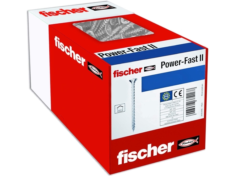 Fischer 670449, Skrue, Hærdet Stål, Træ, Generel Nytteværdi, Fuld Tråd, Panhead