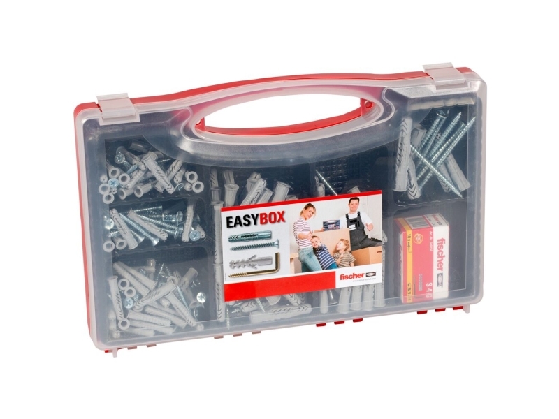 Fischer 533630, Skrue Og Vægstiksæt, Plast, 126 Stk, Kasse