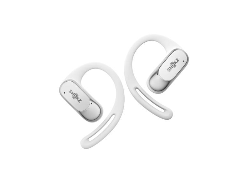 SHOKZ OpenFit Air, weiss, Langaton, Puhelut/Musiikki/Urheilu/Päivittäinen, 50 - 16000 Hz, 174 g, Kuulokkeet, Valkoinen