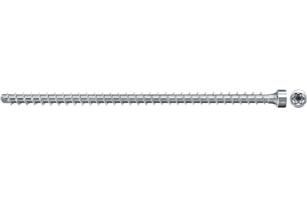 Fischer 562973, Skrue, Zinkbelagt Stål, Træ, Zink, Fuld Tråd, Cylindrisk Hoved