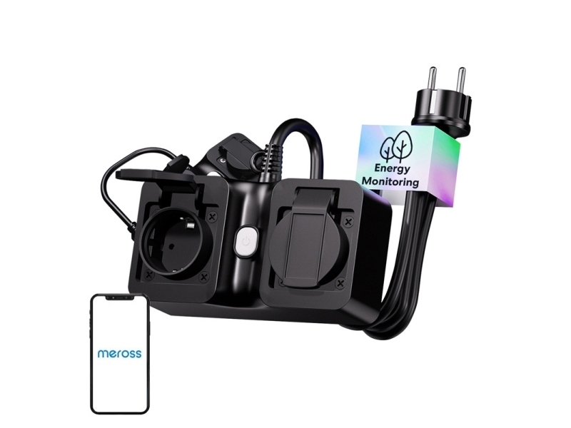 Meross MOP320MA-EU, utomhus, IP44 (Matter) | Belysning - Intelligent belysning (Smart Home) - Smarta kontakter | GameStuff