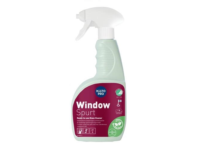 Glasrens Kiilto Natura Window Spurt Svanemærket klar-til-brug med sprayer 750 ml,750 ml/fl