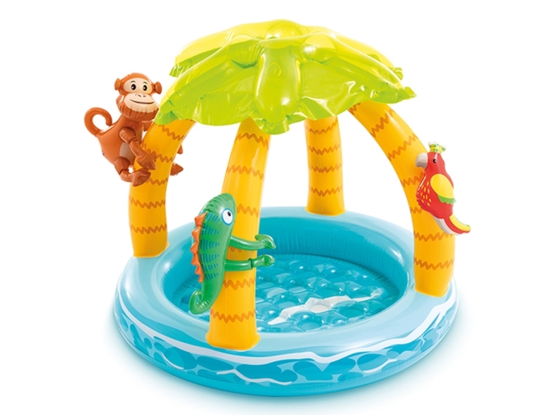 Intex 58417NP, Oppblåsbart basseng, 45 l, Rund, 1 år, Vinyl, Flerfarget