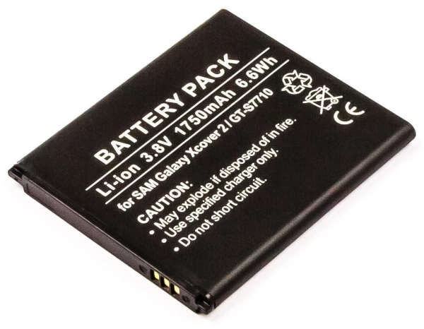 CoreParts MSPP2924, Batteri, Samsung, Sort, Lithium polymer (LiPo), 1800 mAh, 3,8 V