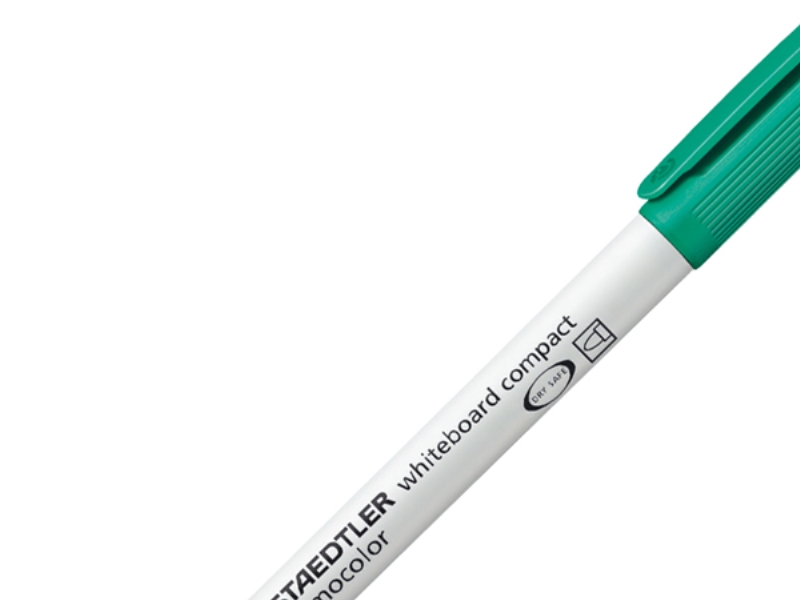 Staedtler Lumocolor Compact - Markør - For Glas, Whiteboard, Porcelæn - Grøn - 1-2 Mm