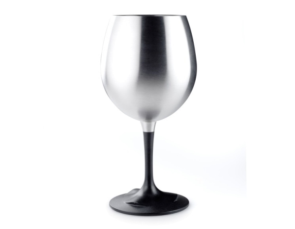 GSI Outdoors Glacier Stainless Nesting Red Wine Touring Glass (63310)