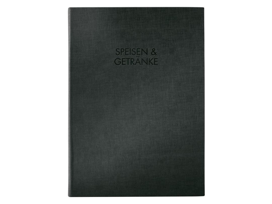 Sigel SM111, A4 (210x297 mm), Nahka, Liinavaate, Muovi, Musta, Muotokuva, 8 arkkia, 2 taskua
