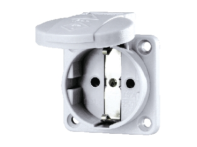 Schuko appliance udtag 3 polet 16A 230V blå D 11030
