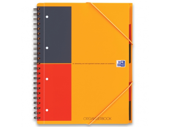 Oxford 100100462, papper, Polypropylen (PP), Svart, Orange, Röd, A4+, 1 fickor, 160 ark, 245 mm | Skrivredskap - Skrivtillbehör - Övriga | GameStuff