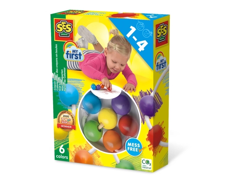 SES Creative My First 00244, 6 stk, Flerfarvet, Flerfarvet, Rund, Barn, 1 År billede