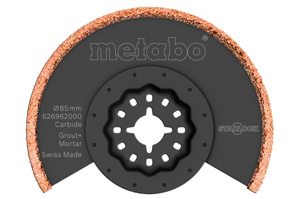 Metabo 626962000, Weiches Verbindungsmaterial, Fliesenkleber, 8,5 Cm, Hartmetall-Bestücktes Wolfram (Tct), 1 Stück(E)