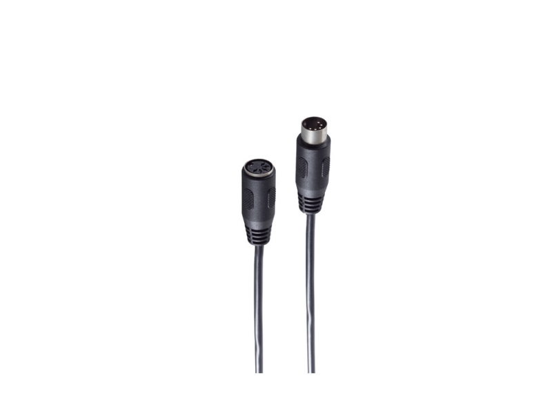 Shiverpeaks Bs10104, Din (5-Pin), Stecker, Din (5-Pin), Buchse, 2,5 M, Schwarz