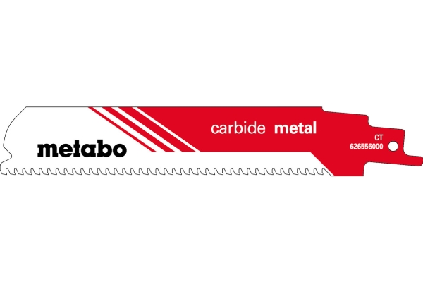 Metabo 626556000, Puukkosahanterä, Karbidi, Punainen, Valkoinen, 3 mm, 1,25 mm, 15 cm
