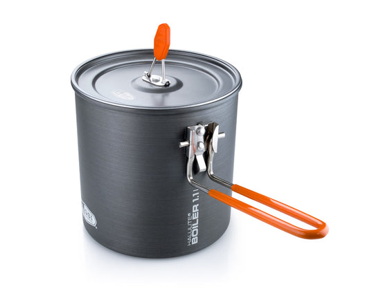 GSI Outdoors 50190, Burk, Gjuten aluminium, 1,1 l, Grå, Röd, Gjuten aluminium | Utomhus - Camping - Köksredskap | GameStuff