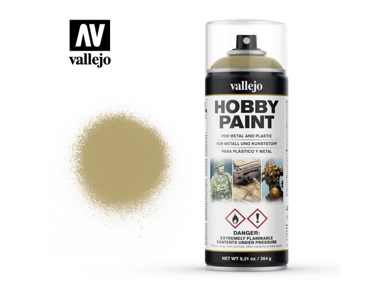 Vallejo 28.022, Grön, Sprayfärg, Vätska, 400 ml, 1 styck | Cement & Murbruk | GameStuff