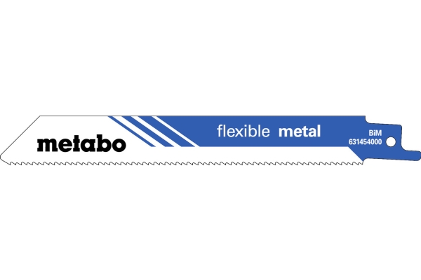 Metabo 628251000, Sticksågsblad, Profil, Metallplåt (tunn), Bimetall, Blå, Vit, 15 cm, 1,4 mm | Elverktyg - Prof. Elverktyg 230V - Tigersågar | GameStuff