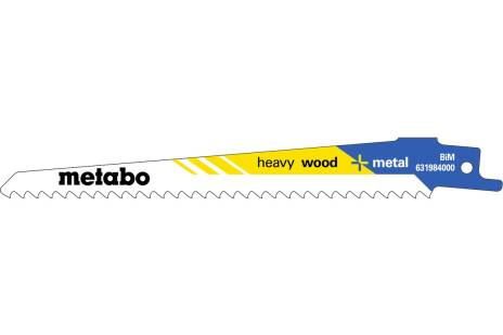 Metabo 631984000, Sticksågsblad, Metall, Plast, Trä, Blå, Vit, Gul, 5 - 8, 3,2 mm, 5,1 mm | Bajonettsågar | GameStuff