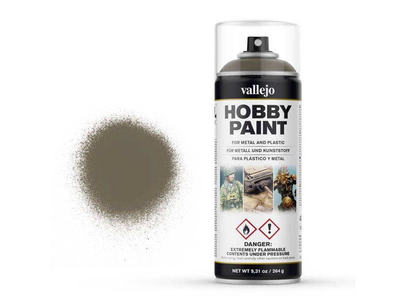 Vallejo 28.007, Brun, Sprayfärg, Vätska, 400 ml, 1 styck | Cement & Murbruk | GameStuff