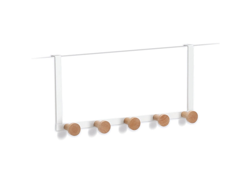 Zeller Present 13838, Indendørs, Universal krog, Hvid, Metal, Træ, Rektandel, 375 mm