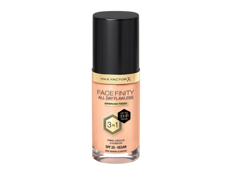 MAX FACTOR FACEFINITY All Day Flawless 3in1 foundation nr. N45 Warm Almond 30 ml