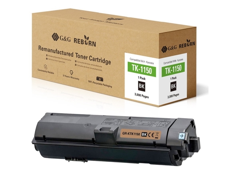 G&G Kompatibel Mit Kyocera Tk-1150 Toner, 3000 Seiten, Schwarz, 1 Stück(E)
