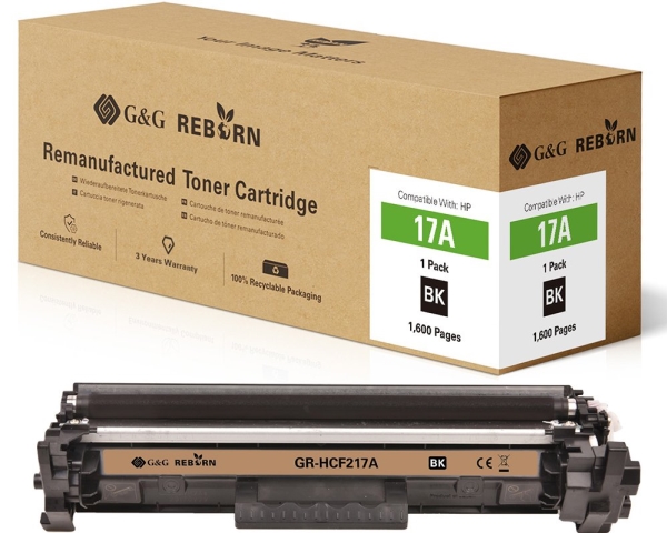 G&G Kompatibel Mit Hp 17A / Cf217a Toner, 1600 Seiten, Schwarz, 1 Stück(E)