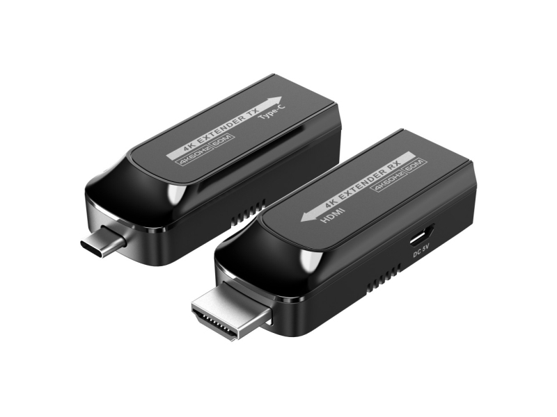 Techly IDATA EXT-600HC, 4096 x 2160 pikseliä, AV-lähetin ja -vastaanotin, 60 m, Langallinen, 3D, HDCP