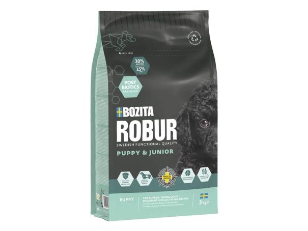 Bozita Robur Puppy &Amp Junior Hundetrockenfutter 3Kg