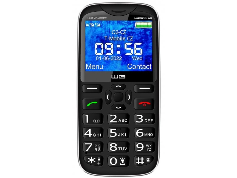 Vega Mobiltelefon Winner Group Wg20c 4G Black&Gt