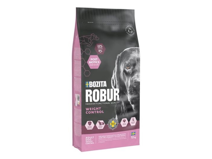 Bozita Robur Adult Weight Control Tørfoder Til Hund 12Kg