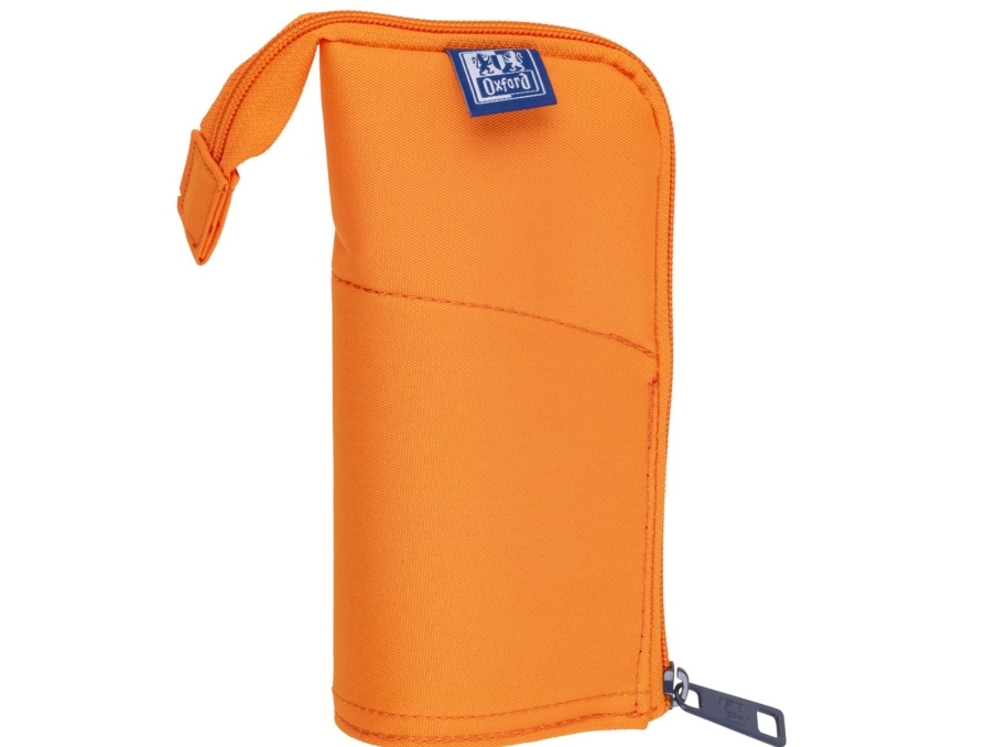 Oxford 400183528, Weiches Federmäppchen, Orange, Einfarbig, Reißverschluss, 220 Mm, 70 Mm