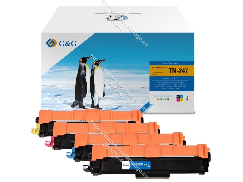 G&G 16024, 2300 Seiten, Schwarz, Cyan, Magenta, Gelb, 4 Stück(E)