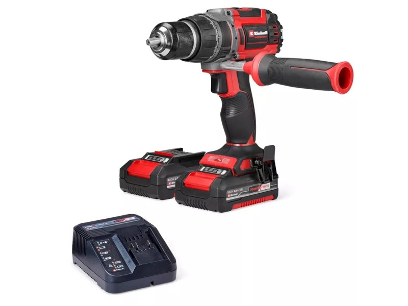 Einhell TP-CD 18/70 Li-i BL, Pistolgreb boremaskine, Nøglefri, Børstefri, Sort, Rød, 1,3 cm, 32000 rpm