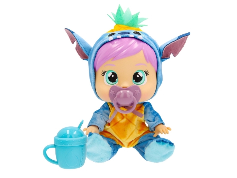 IMC Toys Cry Babies Loving Care Stitch, Baby dukke, Hunstik, 1,5 År, Dreng/Pige, 265 mm, 360 g