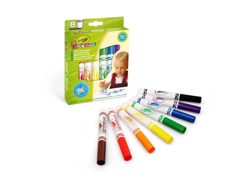 Goliath 256255 Crayola Mini Kids 8 First Felt Tip Pens
