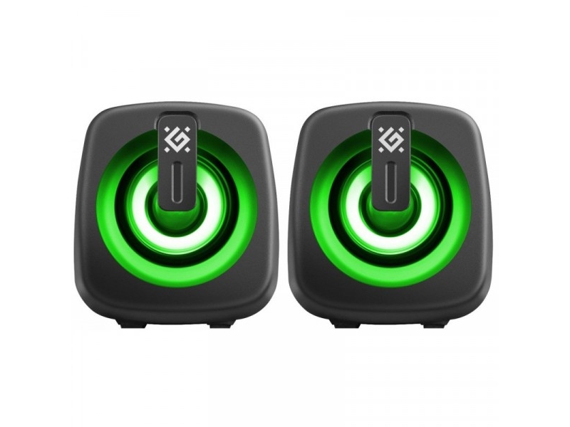 Kompiuterio Kolonėlės Pc Speakers Defender J1 2.0 6W Led Usb Juodas