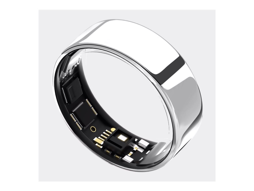 Ultrahuman Ring Air - Smart Ring Für Frauen Und Männer - Schlaf -Und Fitness Tracking Wearable - Herzfrequenz - Smartring Space Silver Größe 9