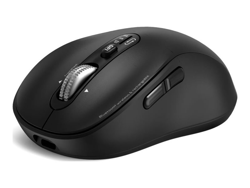 Port Connect - Mus - Ekspert, Genopladelig - Optisk - 6 Knapper - Trådløs - 2.4 Ghz, Bluetooth - Usb / Usb-C Trådløse Modtagere