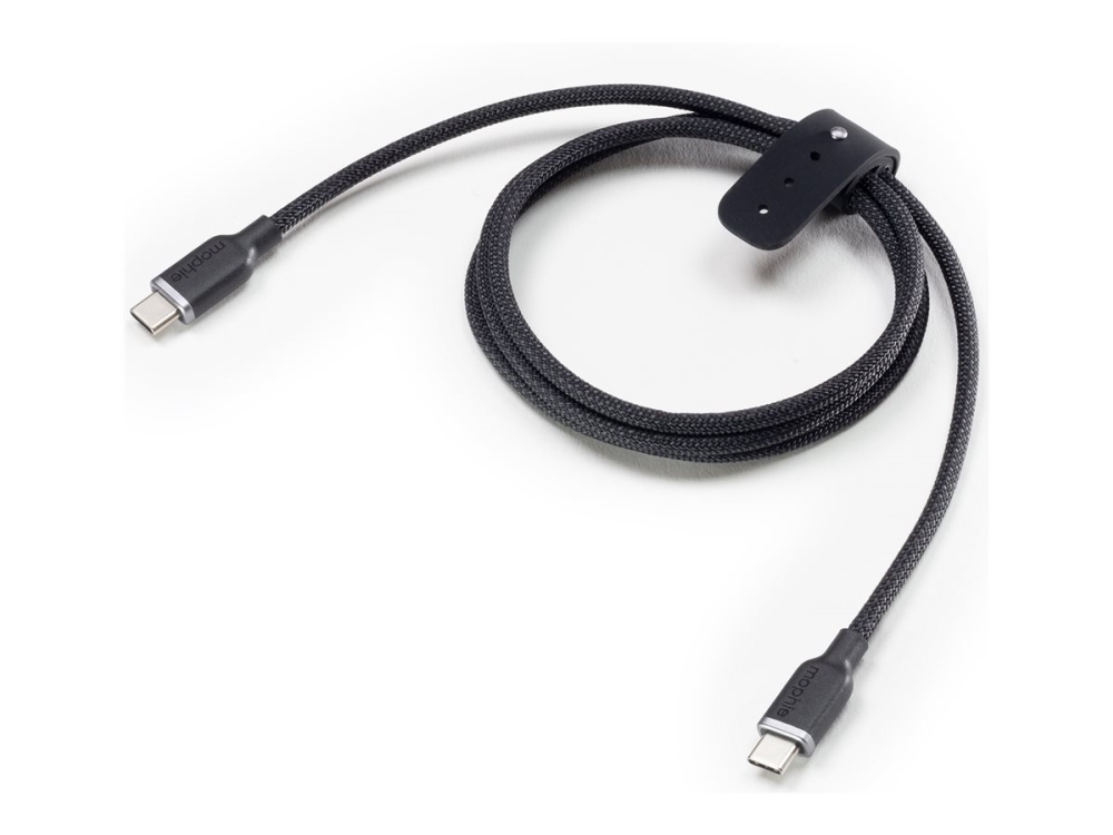 Mophie Charge Stream - Usb-Kabel - 24 Pin Usb-C (Han) Til 24 Pin Usb-C (Han) - 3 M - Usb Power Delivery (60W) - Sort
