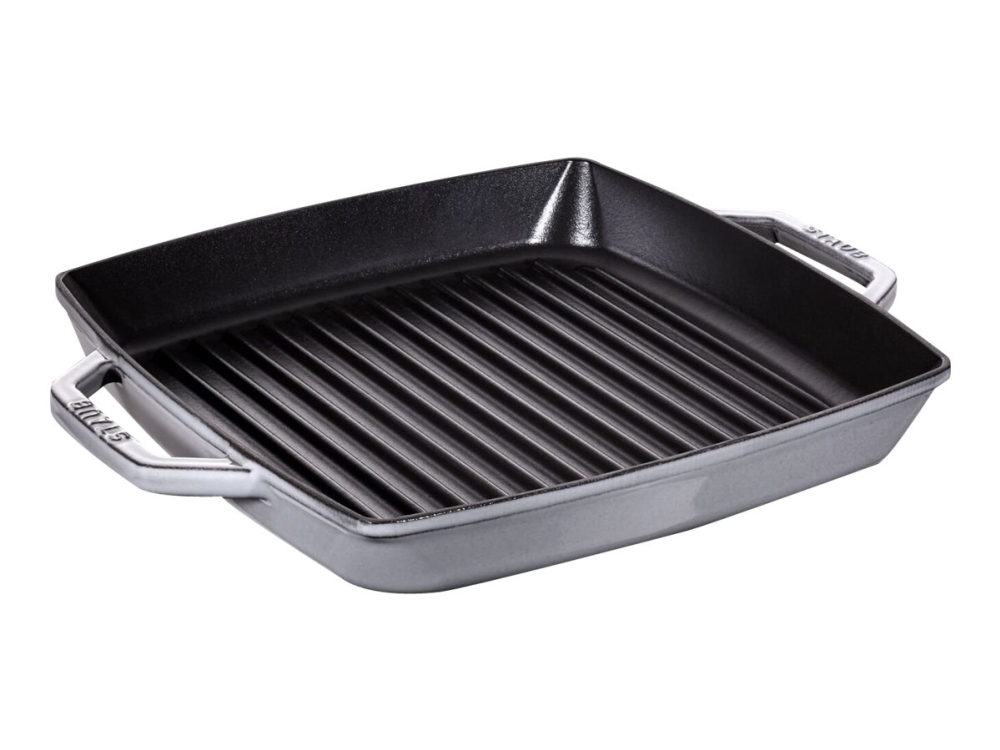 STAUB - Grillpande - 28 x 28 cm - firkantet - mat sort, grafitgrå
